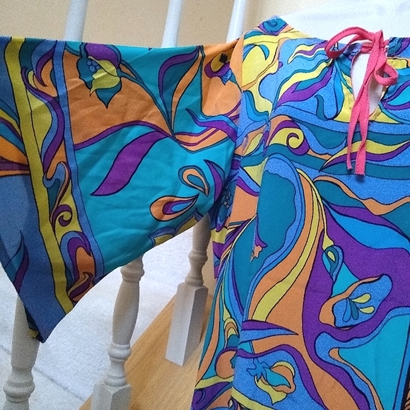 Designer Hale Bob 💯SILK Mini Dress, M - Picture 3 of 8